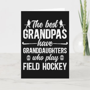 Best Field Hockey Grandpa Field Hockey Player Gran Card