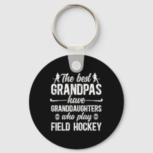 Best Field Hockey Grandpa Field Hockey Player Gran Key Ring