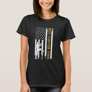 Best Fighter Ever - Muay Thai US Flag Thai Boxing T-Shirt
