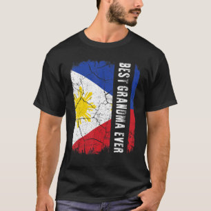 Best Filipino Grandma Ever Philippines Flag Mother T-Shirt