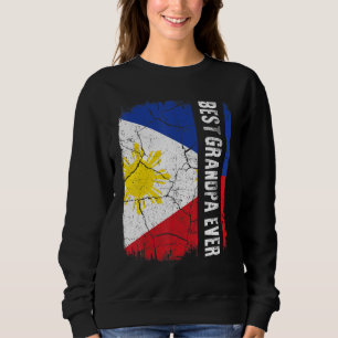 Best Filipino Grandpa Ever Philippines Flag Father Sweatshirt