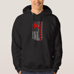 Best Firefighter Afador Mum Dad Ever Us Flag Dog P Hoodie
