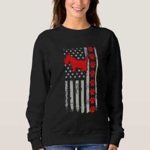 Best Firefighter Cesky Terrier Mum Dad Ever Us Fla Sweatshirt