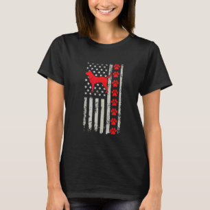 Best Firefighter Dachsador Mum Dad Ever Us Flag Do T-Shirt