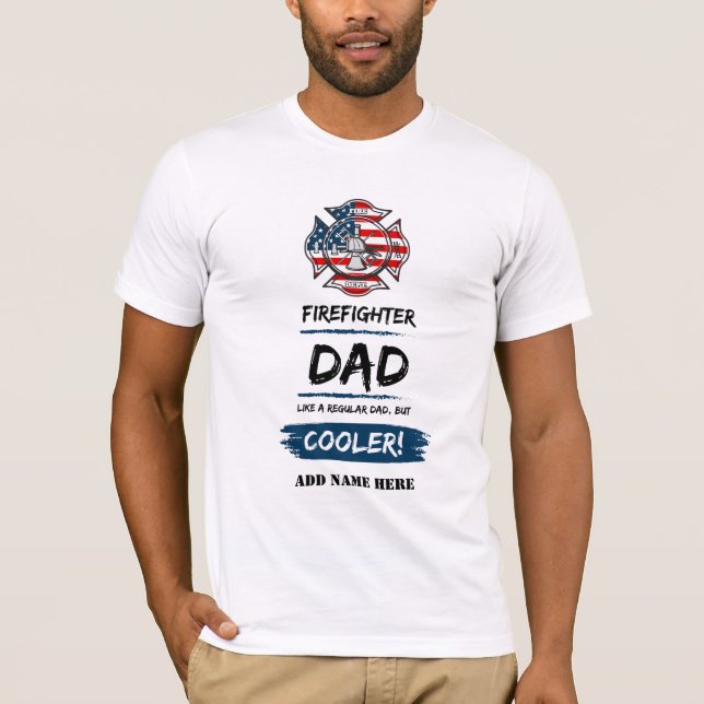 BEST FIREFIGHTER GIFTS FOR DAD RETIREMENT BIRTHDAY T-Shirt (Front)