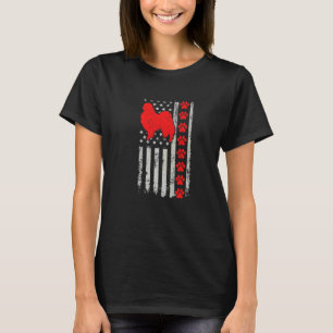 Best Firefighter Japanese Chin Mum Dad Ever Us Fla T-Shirt