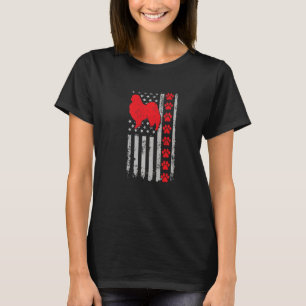 Best Firefighter Japanese Chin Mum Dad Ever Us Fla T-Shirt