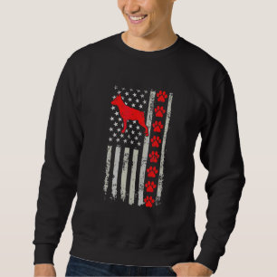 Best Firefighter Zwergpinscher Mum Dad Ever Us Fla Sweatshirt