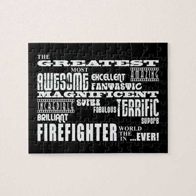 Best Firefighters : Greatest Firefighter Jigsaw Puzzle (Horizontal)