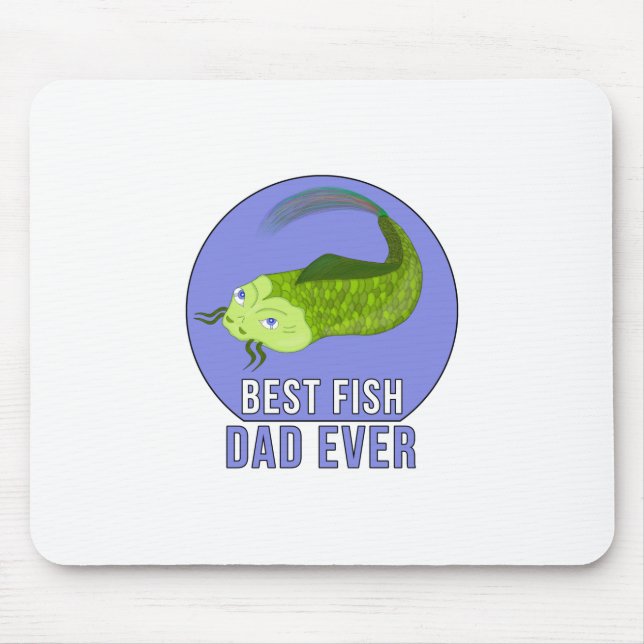 Best Fish Dad Ever Mouse Pad (Front)