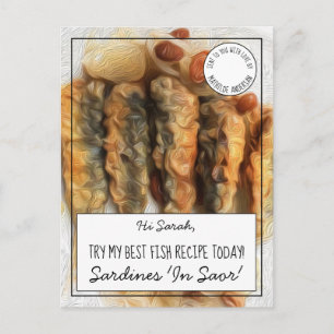 Best Fish Recipe White Seafood Cook Postcard