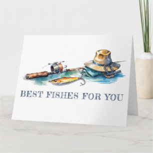 Best Fishes For You Fishing Birthday Card
