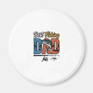Best Fishing Dad Vintage Engraving Shirt Design_1 Magnet