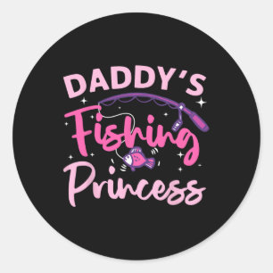 Best Fishing For Women Girls Kids B Fisher Princes Classic Round Sticker
