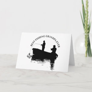 Best Fishing Grandpa Ever Father's Day Grandfather Card