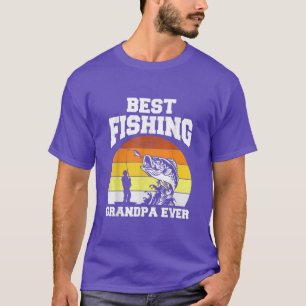 Best Fishing Grandpa Ever Fisherman Reel Cool Fath T-Shirt