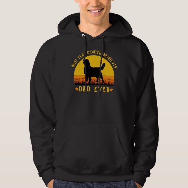 Best Flat Coated Retriever Dad Ever Dad Graphic Fl Hoodie (Front)