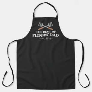 Best Flippin Dad Spatula Funny Retro  Apron