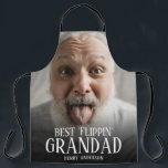 Best 'Flippin' Grandad Photo | Name Apron<br><div class="desc">Funny "BEST 'FLIPPIN' GRANDAD" personalised apron. Simply upload a photo of your choice and customise the name. Makes a great gift for your husband,  dad,  brother,  boyfriend,  uncle - in fact any male you know!</div>