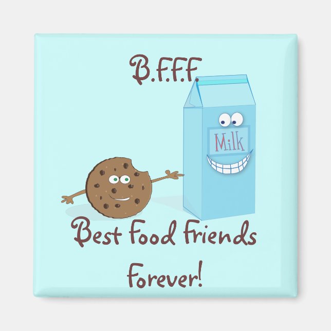 Best Food Friends Forever Magnet (Front)