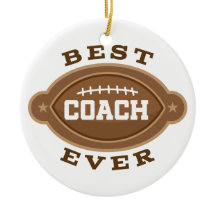 Best Football Coach Ever Holiday Keepsake gift