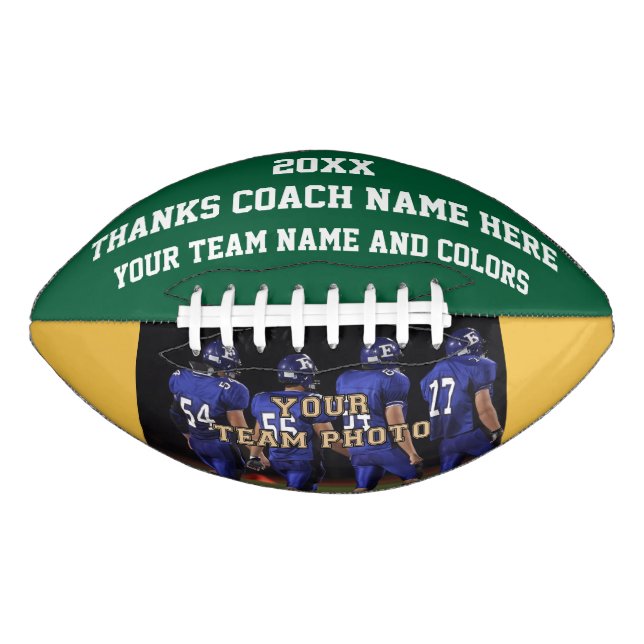 Best Football Coach Gifts Your PHOTO, TEXT, COLORS (Front)