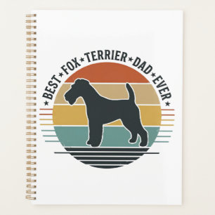 Best Fox Terrier Dad Ever Vintage Dog Shirt_1 Planner