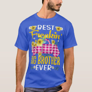 Best Freakin Big Brother Ever Sunflower Truck T-Shirt
