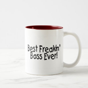 Best Freakin Boss Ever Two-Tone Coffee Mug