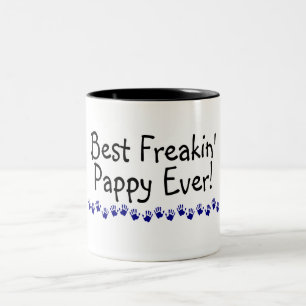 Best Freakin Pappy Ever Two-Tone Coffee Mug