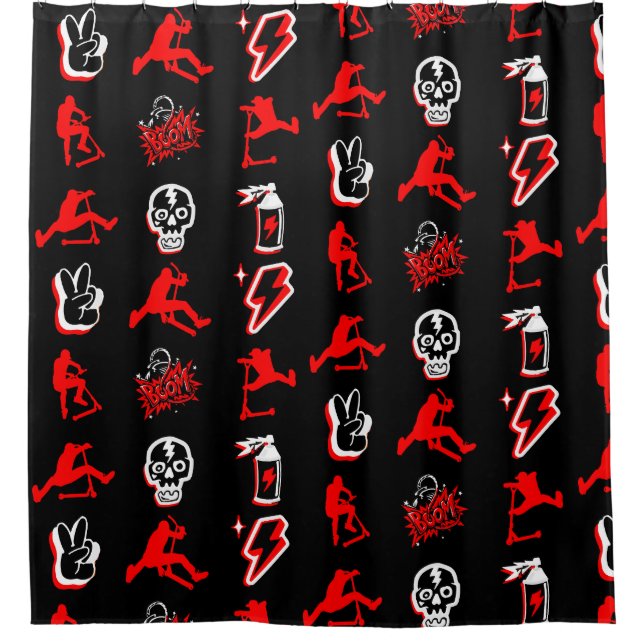 Best Freestyle Pro Scooters Shower Curtain (Front)