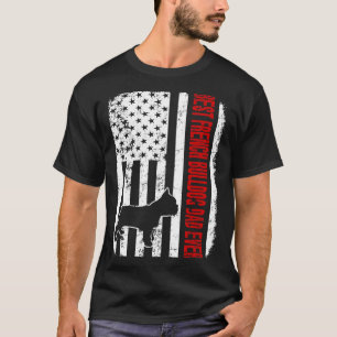 Best French Bulldog Dad Ever American Flag T-Shirt