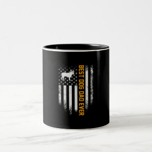 Best French Bulldog Dad Ever For Dog Lover Dad Dog Two-Tone Coffee Mug
