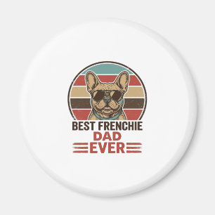Best Frenchie Dad Ever Vintage Bulldog Shirt_1 Magnet