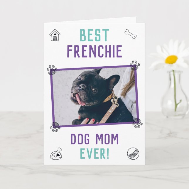 Best Frenchie Dog Mum Ever Mother's Day Card (Small Plant)