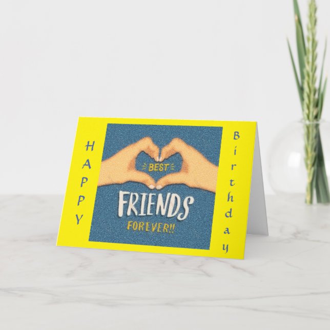 **BEST FRIEND** A SPECIA WISH ON YOUR BIRTHDAY CARD (Front)