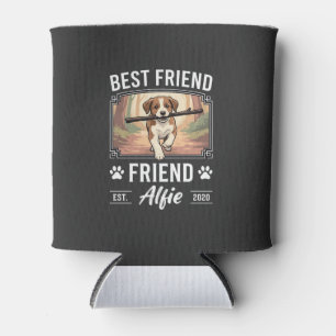 Best Friend Alfie Dog Lover Can Cooler