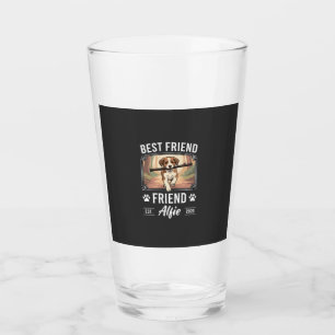 Best Friend Alfie Dog Lover Glass