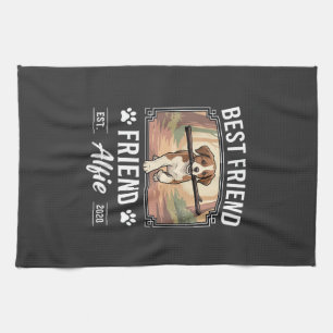 Best Friend Alfie Dog Lover Tea Towel
