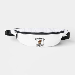 Best Friend Alfie Vintage Dog Lover Design_1 Bum Bags