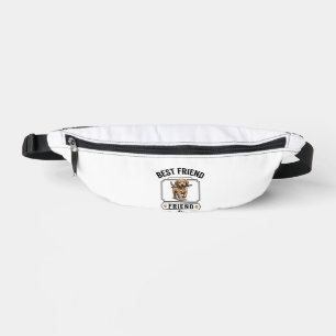 Best Friend Alfie Vintage Dog Lover Design_1 Bum Bags