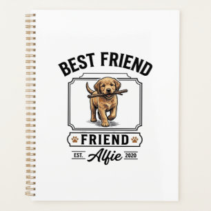 Best Friend Alfie Vintage Dog Lover Design_1 Planner