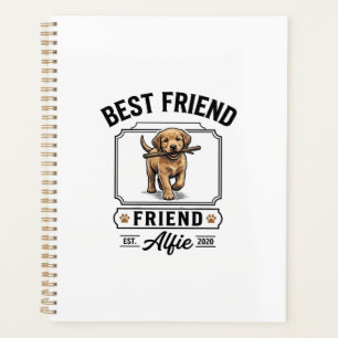 Best Friend Alfie Vintage Dog Lover Design_1 Planner