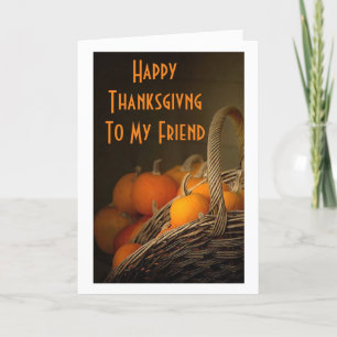 ***BEST FRIEND*** AT THANKSGIVING=THANKFUL FOR YOU HOLIDAY CARD