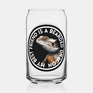 Best Friend Bearded Dragon Can Glass