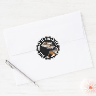 Best Friend Bearded Dragon Classic Round Sticker