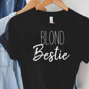 Best Friend Besties Blonde Brunette Matching Gift T-Shirt