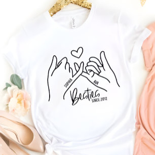 Best Friend Besties Since Year Gift Personalised T-Shirt