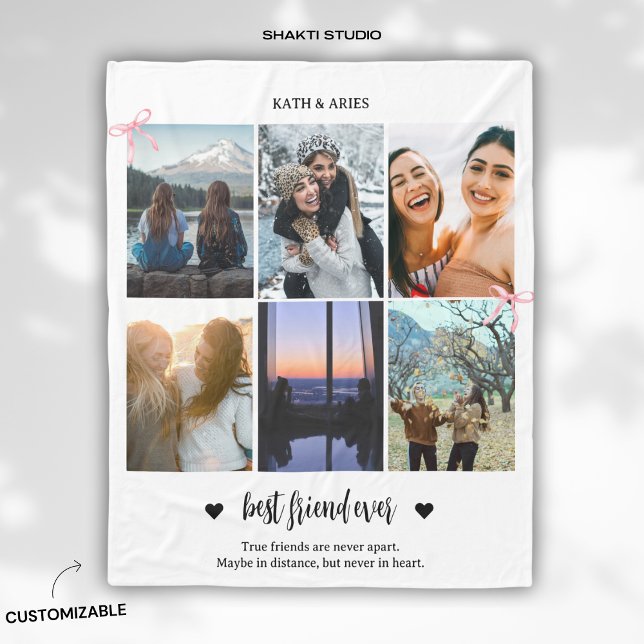 Best Friend BFF Gift Photo Fleece Blanket (Creator Uploaded)