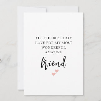 Best Friend Birthday Card